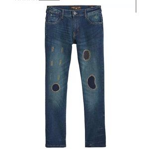 Ring of Fire Boys Elan Patch Slim-Fit Jeans NWT